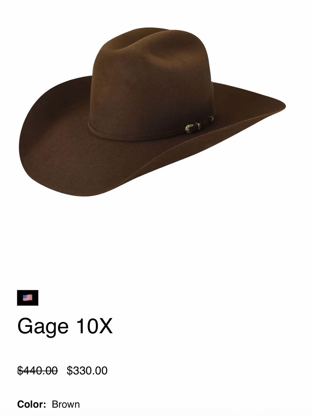 Bailey Brown women’s Cowboy hat